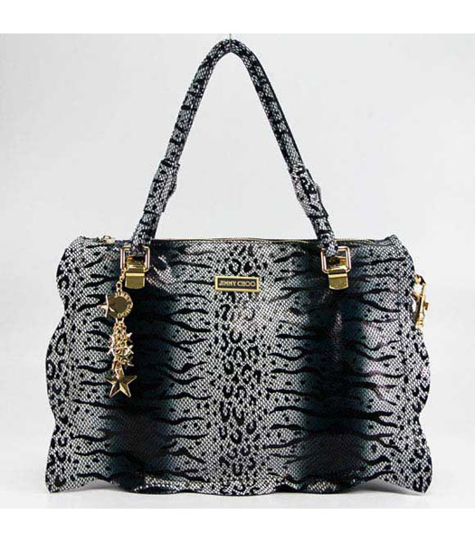 Jimmy Choo Black Snake vene Borsa a tracolla in pelle